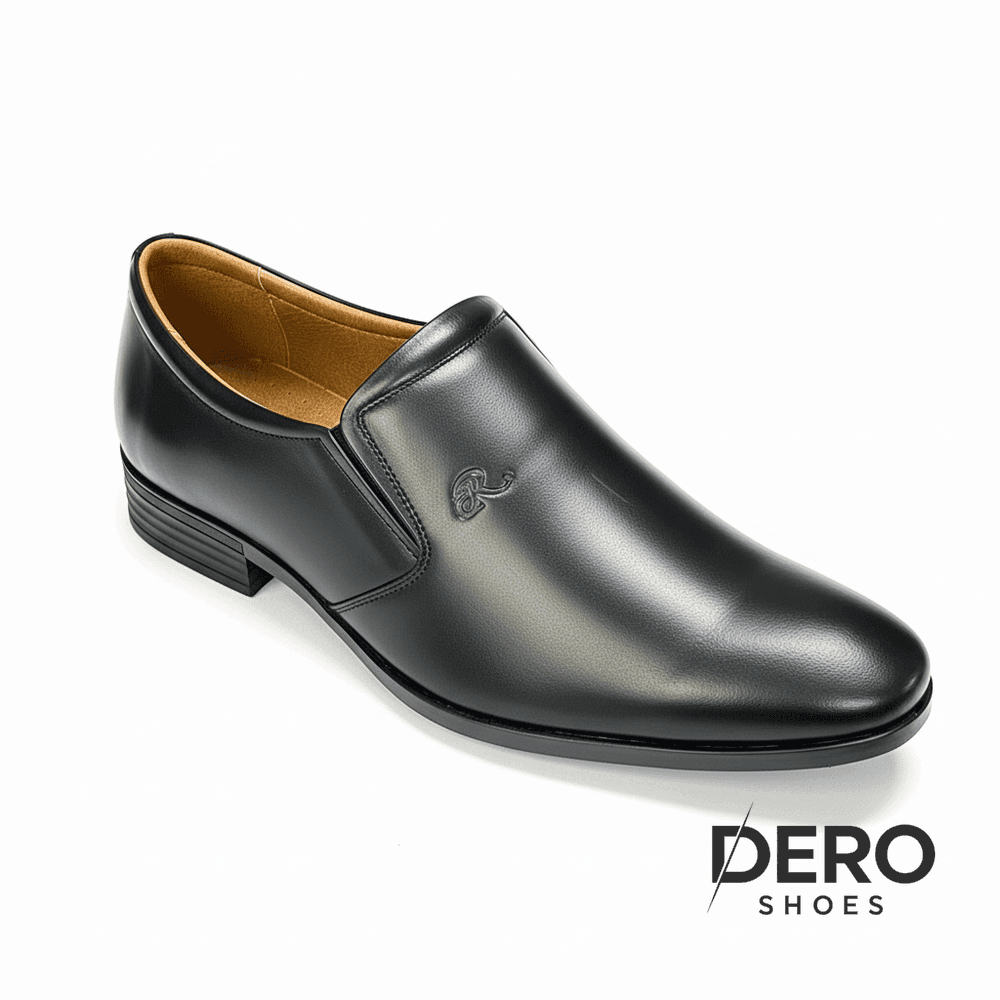DR5 - Giày Tây Nam Da Bò Mũi Giày Phong Cách Hiện Đại - Đế Cao su Chống Trơn Có May Quai