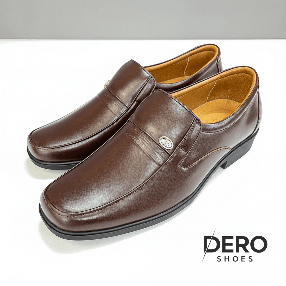 DR12 - Giày lười nam da bò cao cấp tăng chiều cao với đế cao su non khâu đi rất êm và mềm - Ảnh 1